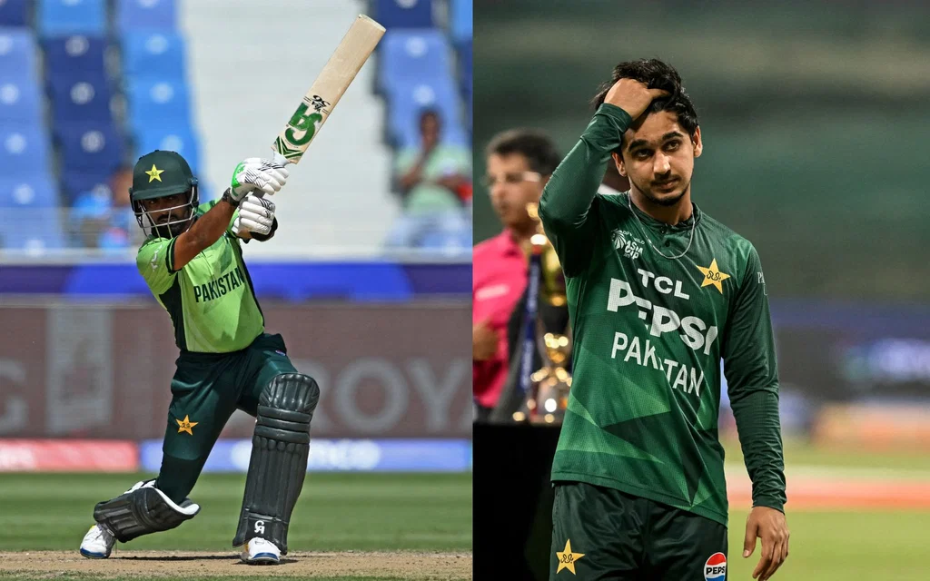 Saim Ayub and Babar Azam [Source: AFP]