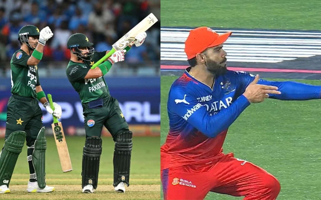Sahibzada Farhan and Virat Kohli - (Source: AFP)