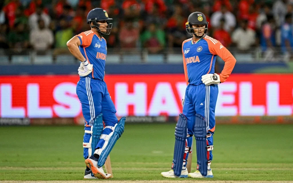 Shubman Gill with Abhishek Sharma (Source: AFP)