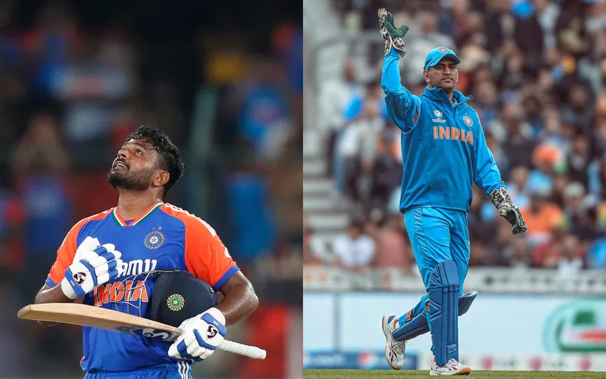 Sanju Samson goes past MS Dhoni's six-hitting tally in T20I cricket