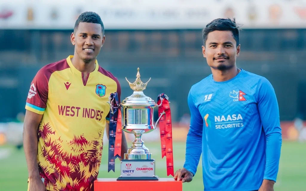 West Indies vs Nepal in UAE [Source: @zeeshan_naiyer2/X]