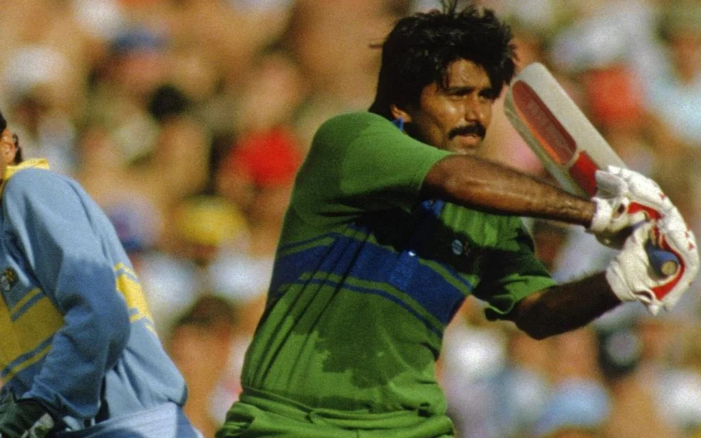 Javed Miandad's iconic last-ball six (Source: @ICC/x.com)