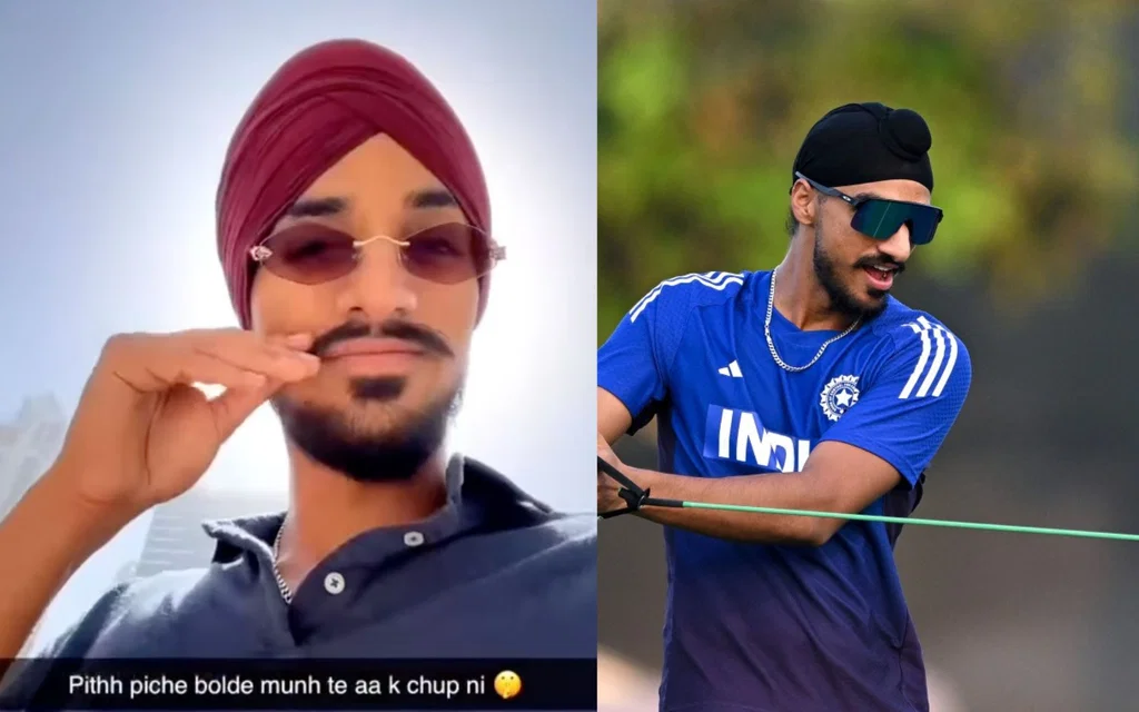 Arshdeep Singh responds [Source: AFP and _arshdeep.singh__/Instagram]
