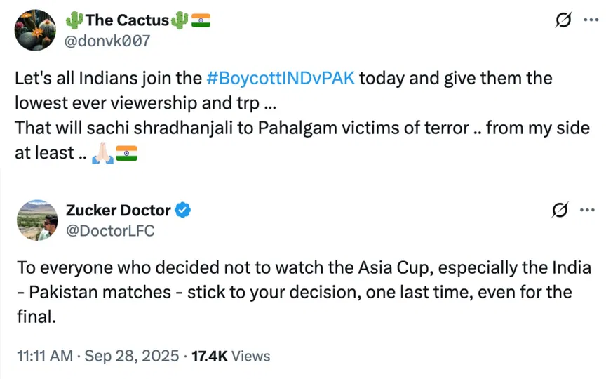 Fan tweets [Source: @donvk007, @DoctorLFC/X.com]