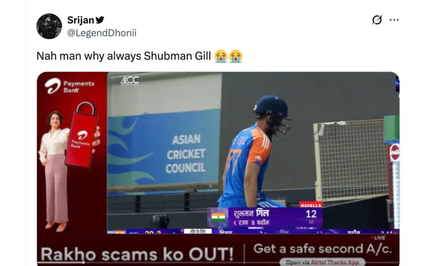 Fan tweet [Source: @LegendDhonii/X.com]