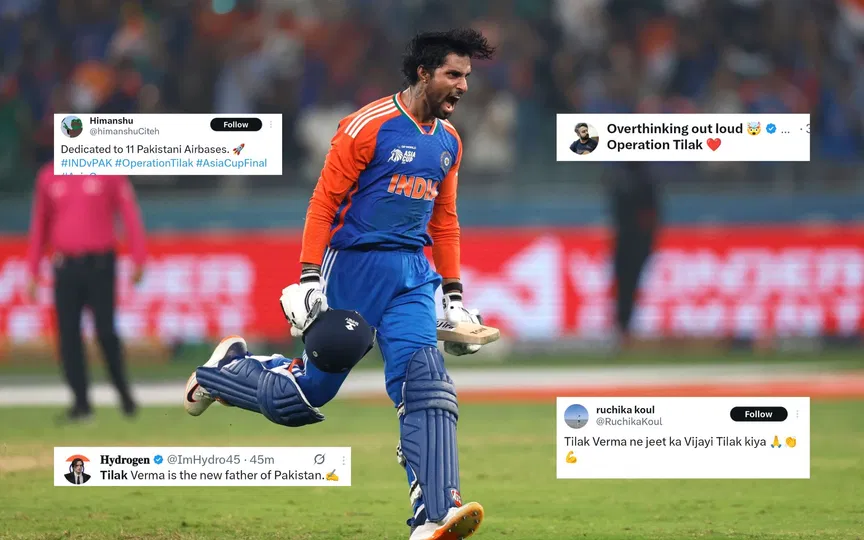 "Operation Tilak": Twitter Erupts as Tilak Varma’s heroics terrorise Pakistan in Asia Cup Final