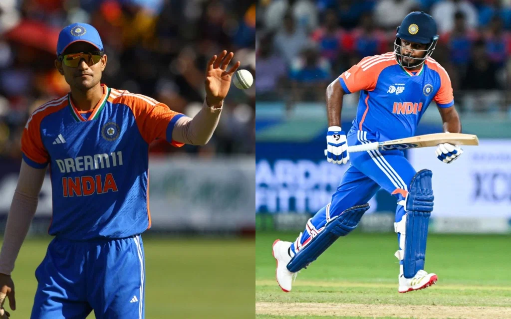 Shubman Gill and Sanju Samson for India - (Source: AFP)