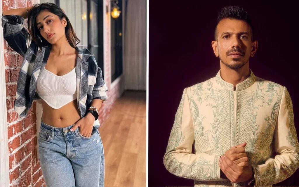 Yuzvendra Chahal and Dhanashree Verma (Source:@INDCricketGuide,x.com)