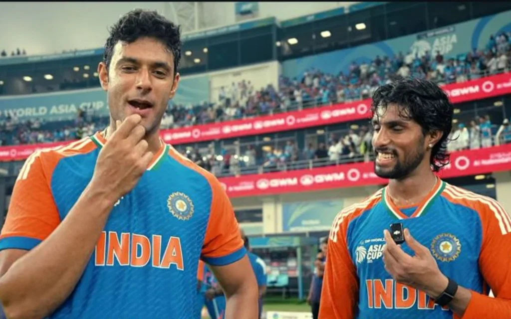Shivam Dube and Tilak Varma [Source: @CricCrazyJohns/X.com]