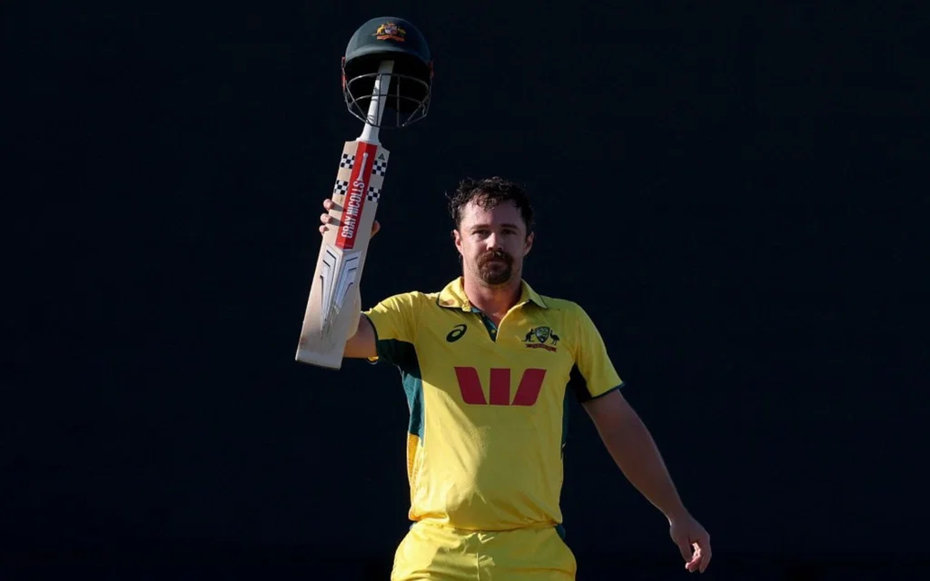 Travis Head celebrating for Australia - (Source : AFP)