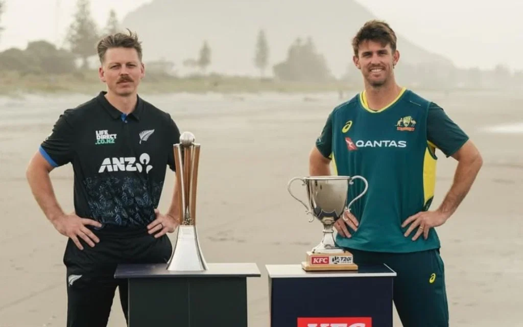 NZ vs AUS 1st T20I. [Source - @blackcaps/x.com]