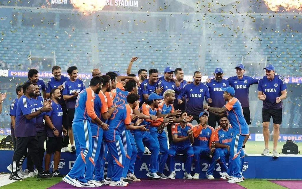 India Asia Cup title (Source: @ImTanujSingh/X.com)