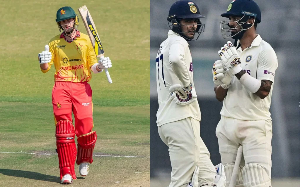 Brian Bennett, and Shubman Gill with KL Rahul [Source: @TheStatsKid1523, @brochosepeace/x]
