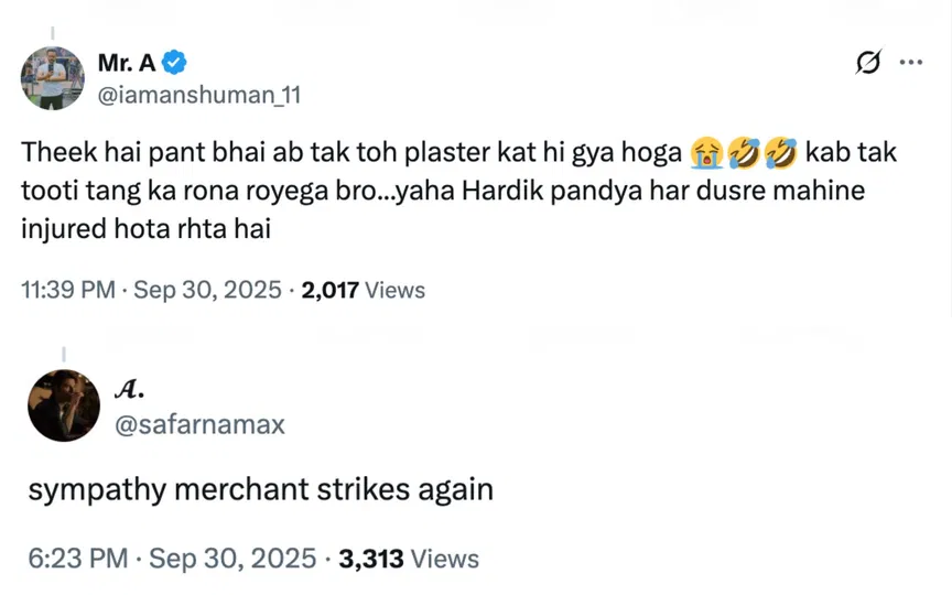 Fan tweets [Source: @iamanshuman_11, @safarnamax/X.com]