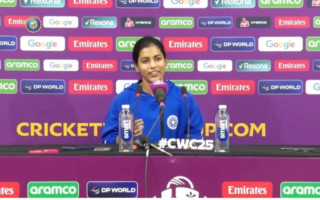 Amanjot Kaur after SL game. [Source - BCCI/x.com]