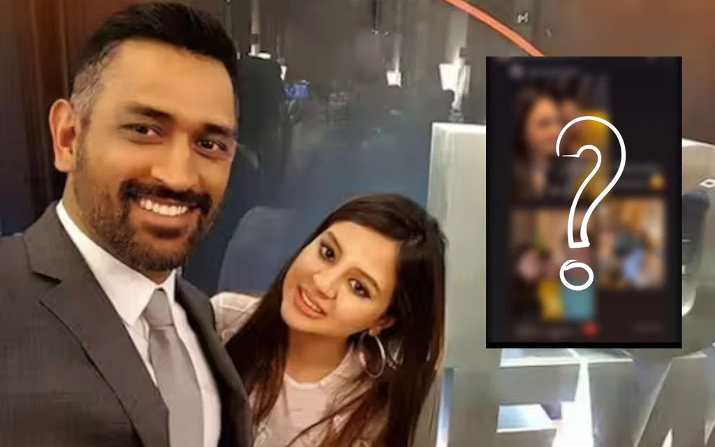 MS Dhoni and Sakshi Singh Dhoni [Source: @kabira_jakir/X.com]