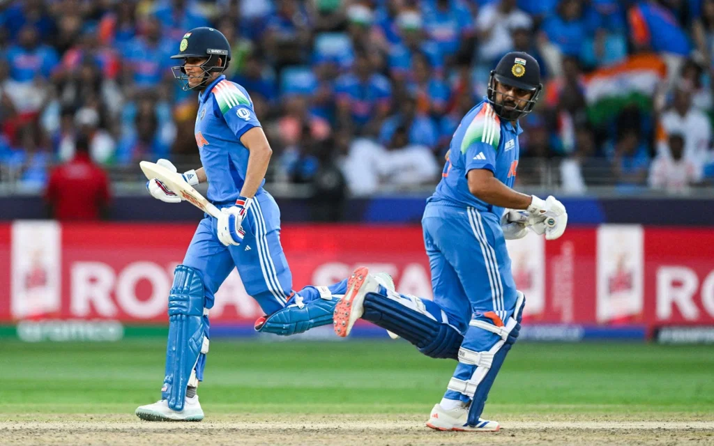 Rohit Sharma with Shubman Gill [Source: AFP]