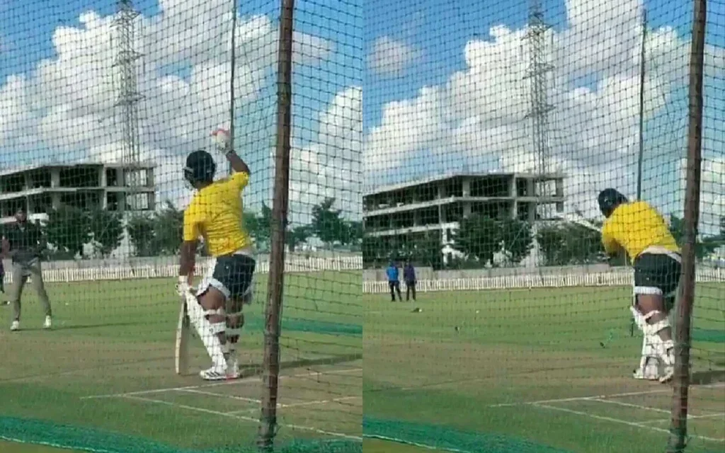 Pant starts practicing (Source: @mufaddal_vohra/x.com)
