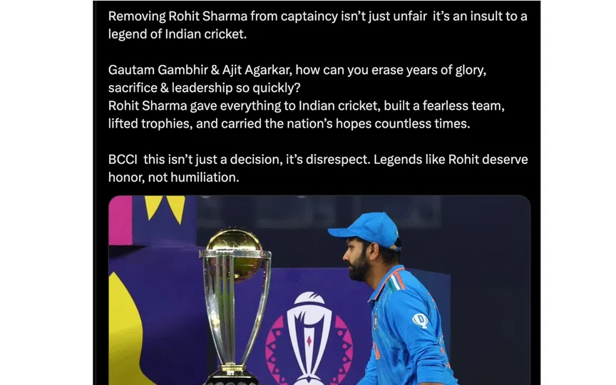 Rohit Sharma (Source:@IAmR0450)