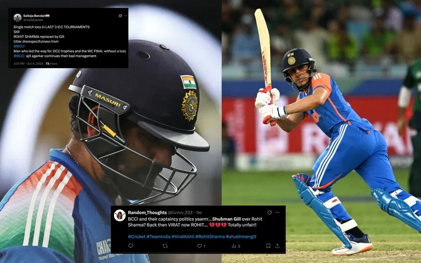 "BCCI and politics": Furious fans slam Indian board as Gill replaces Rohit as ODI captain