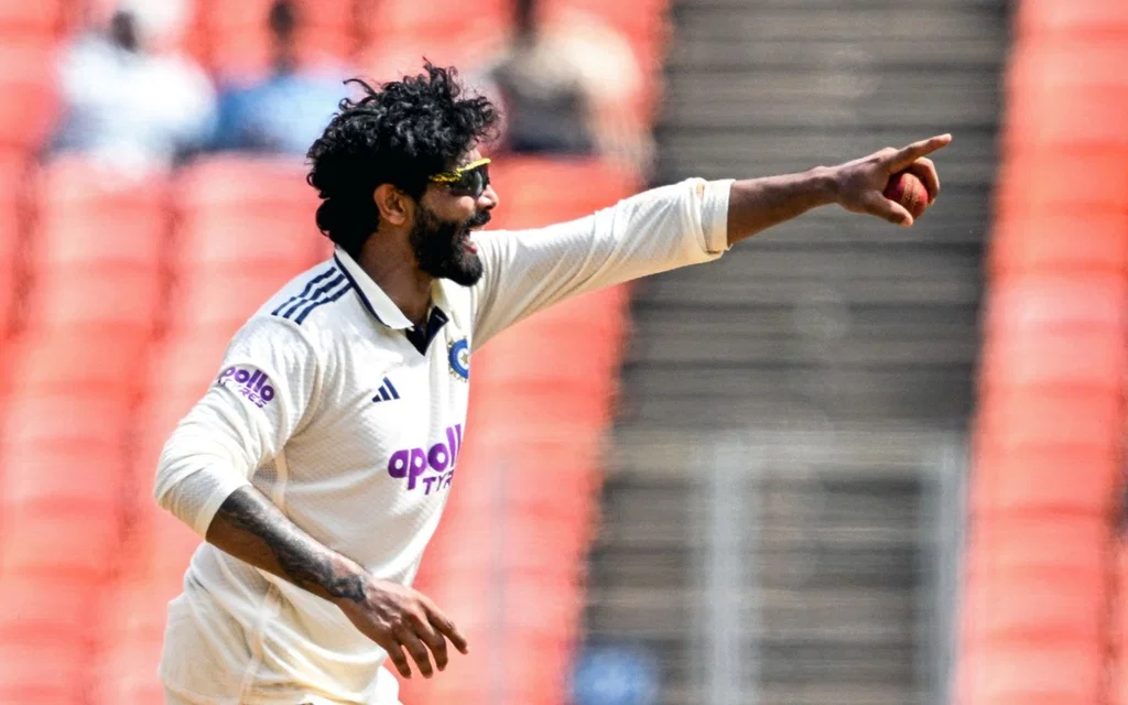 Ravindra Jadeja in action [Source: AFP]