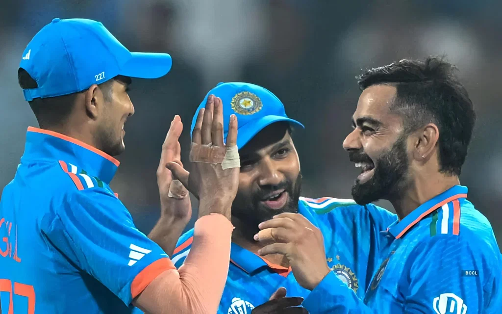 Rohit Sharma, Shubman Gill and Virat Kohli (Source: @BCCI/X.com)
