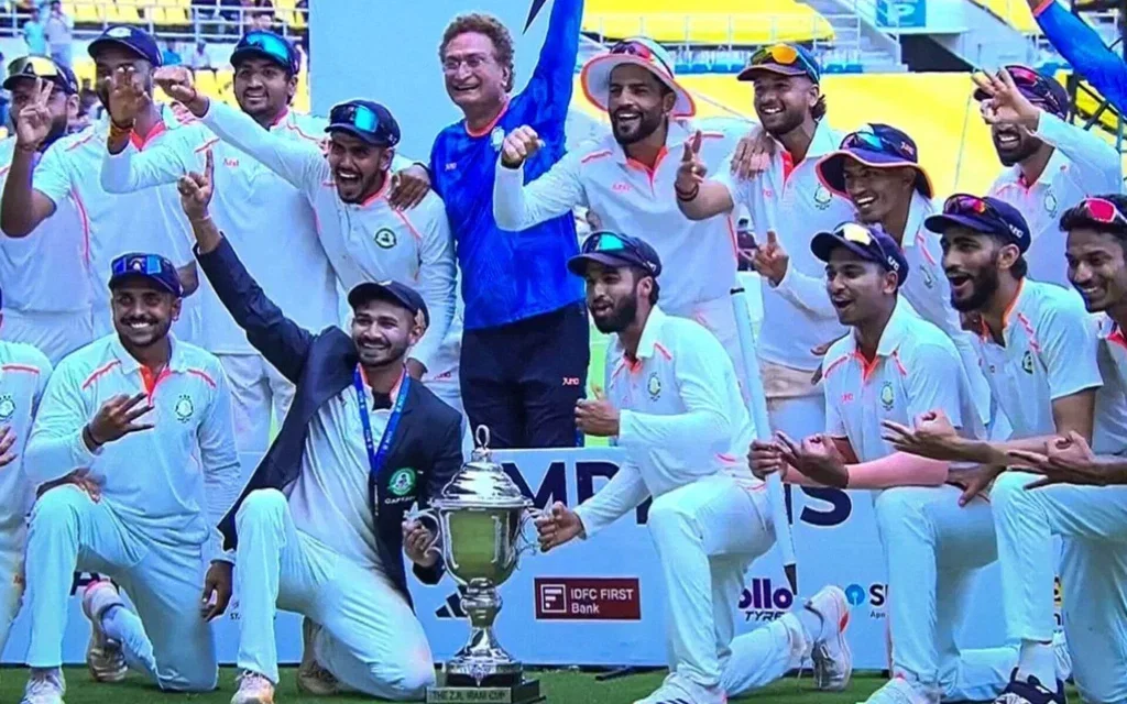 Vidarbha won Irani Trophy 2025 [Source: @Cricketracker/X]