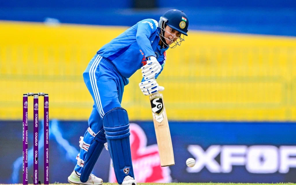 Smriti Mandhana was dismissed for 23 runs vs PAK [Source: AFP]