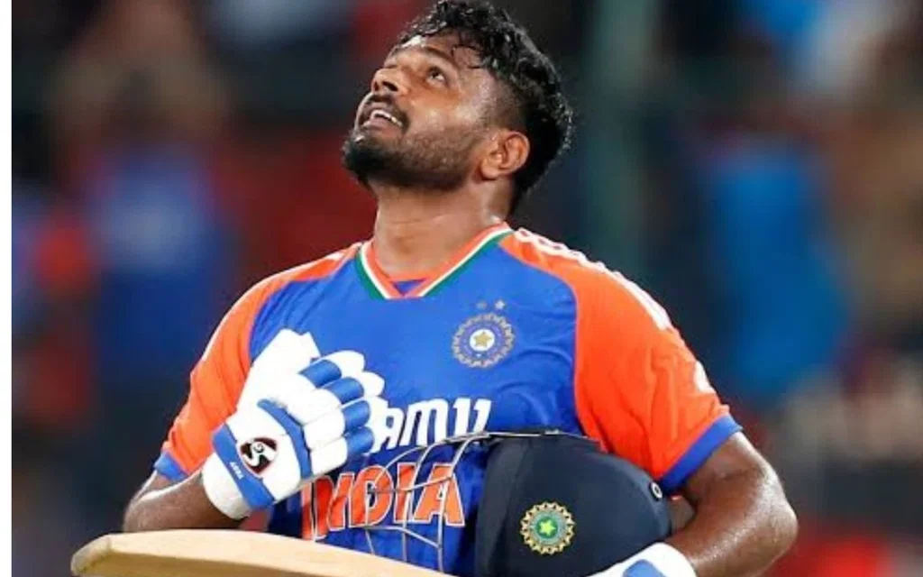 Sanju Samson while representing India [Source: X/@MDRaju_Live]