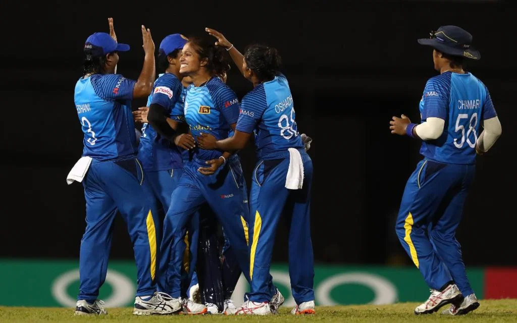 Sri Lanka Women's triumph (Source @ICCx.com)