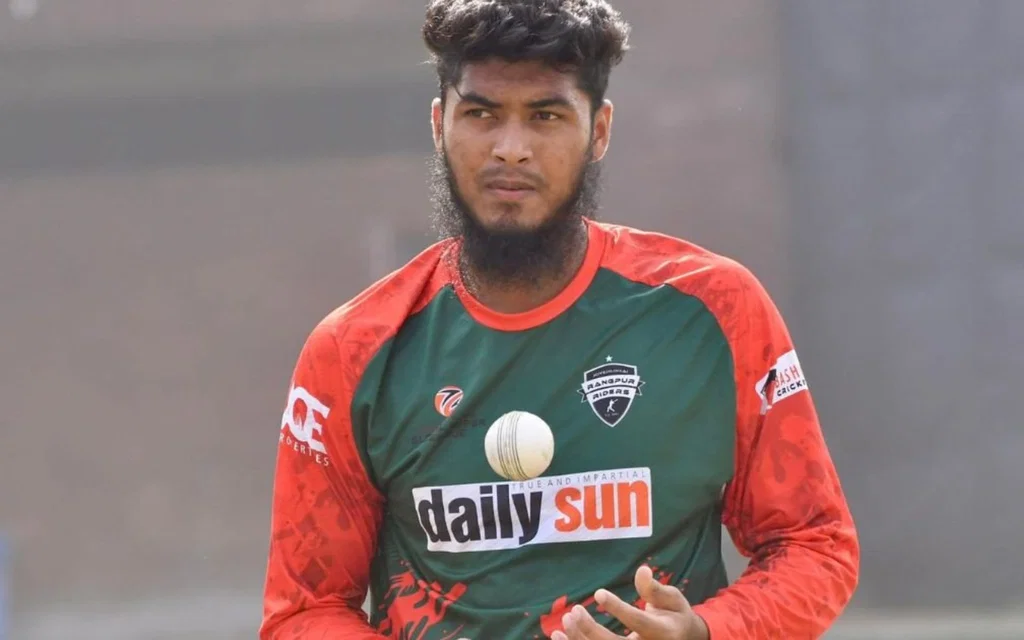 Rishad Hossain has opted to play in BBL over BPL [Source: @MominulCric/x.com]