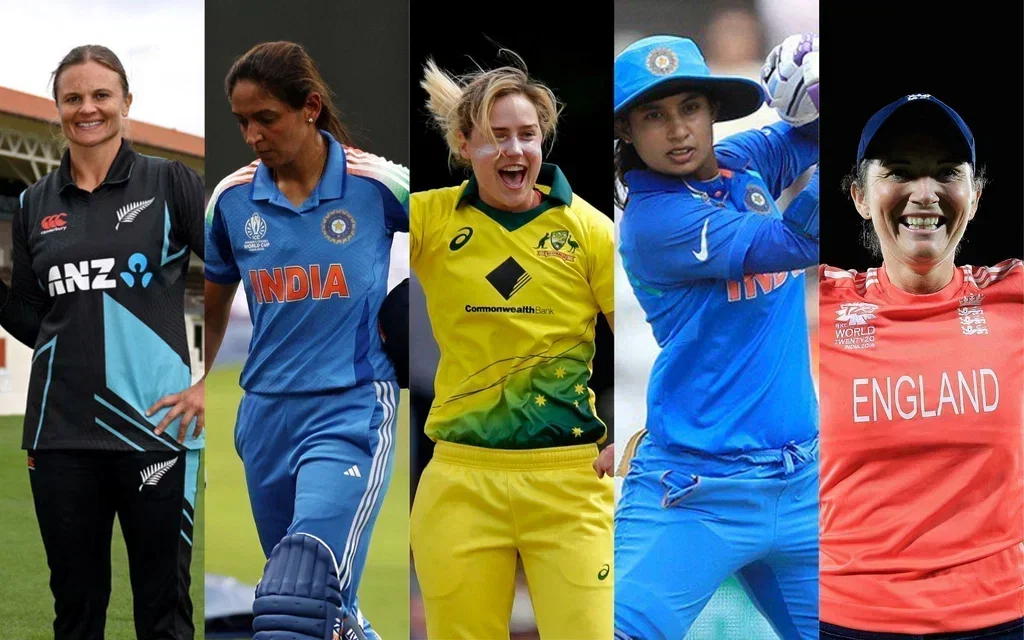 Bates, Kaur, Perry, Raj, Edwards (Source: @ICC/X.com)