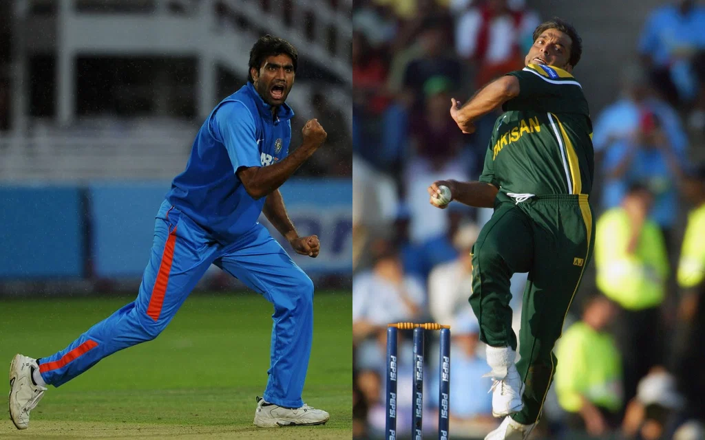 Munaf Patel and Shoaib Akhtar (Source: @ICC/X.com)