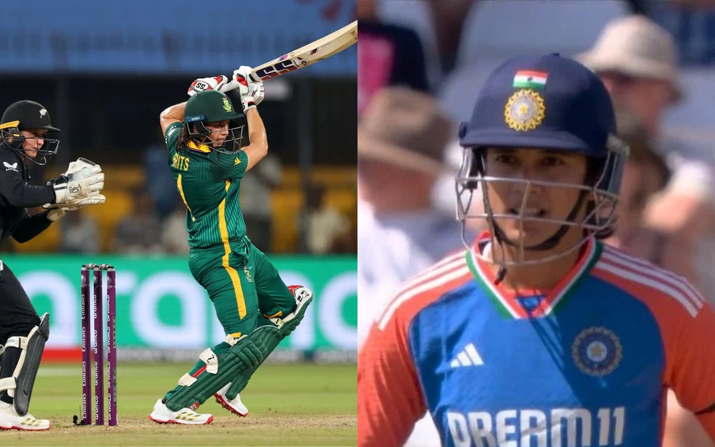 Tazmin Brits and Smriti Mandhana [Source: @ProteasWomenCSA, @mufaddal_vohra/x]