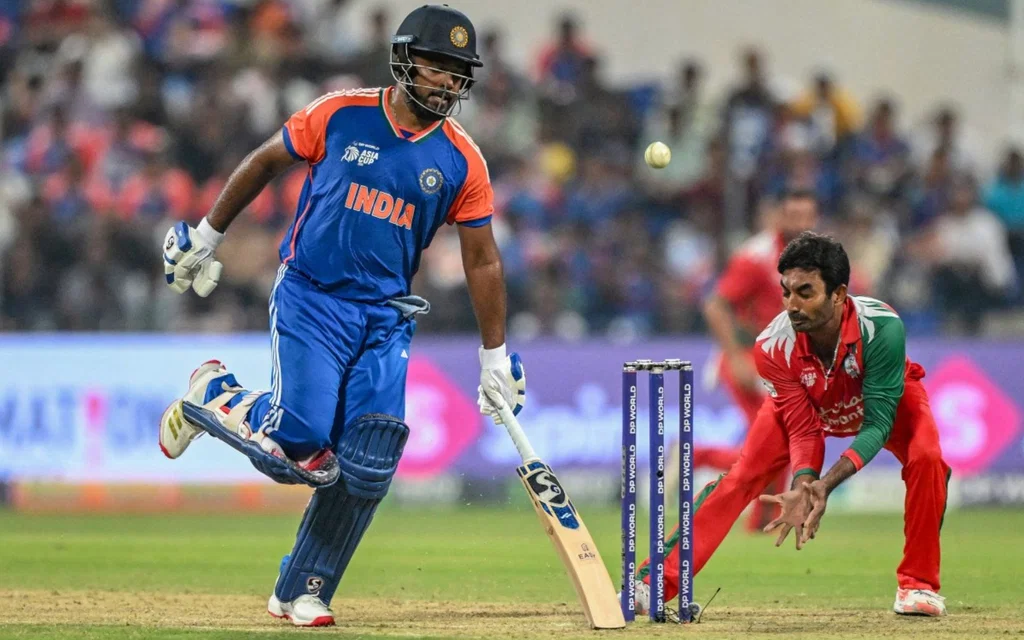 Sanju Samson in action during Asia Cup 2025 [Source: AFP]