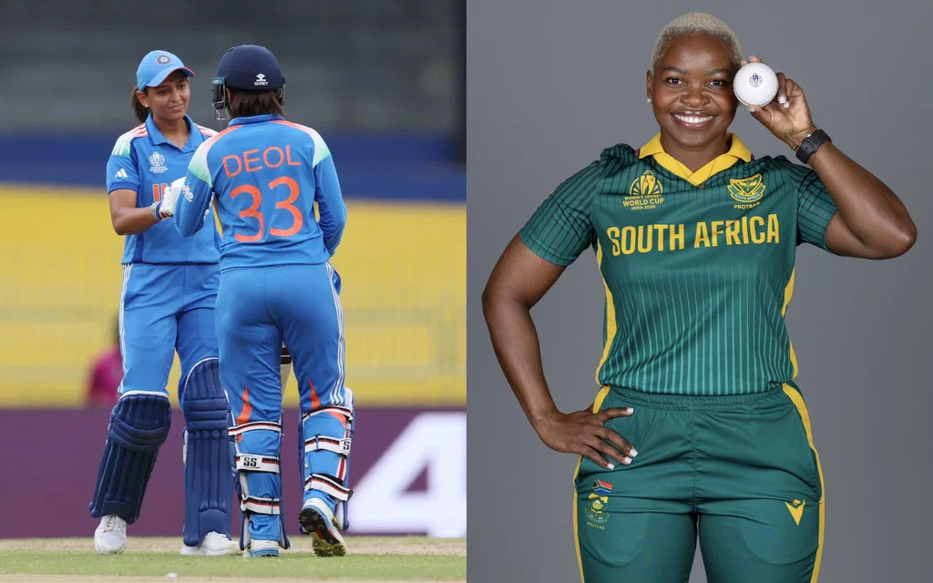 Indian batters will have to be cautious against Nonkululeko Mlaba [Source: @BCCIWomen, @ProteasWomenCSA/x.com]