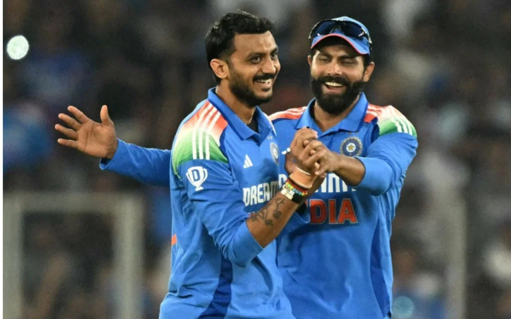 Axar Patel and Ravindra Jadeja [Source: AFP]