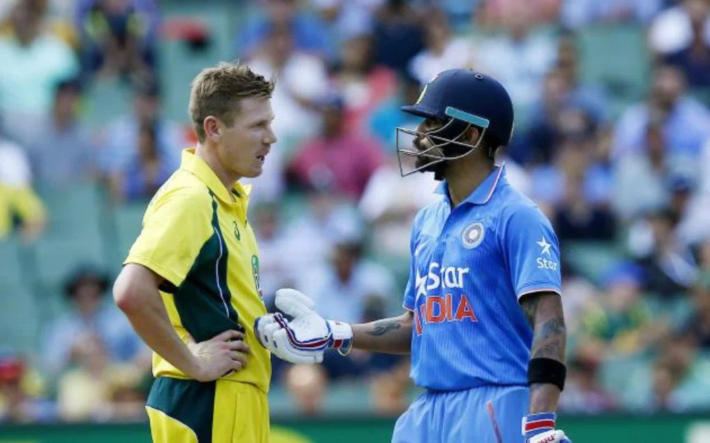 Kohli-Faulkner's face-off (Source:@ImTanujSingh/x.com)