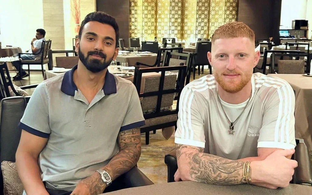 KL Rahul and Ben Stokes [Source: @CricCrazyJohns/x.com]