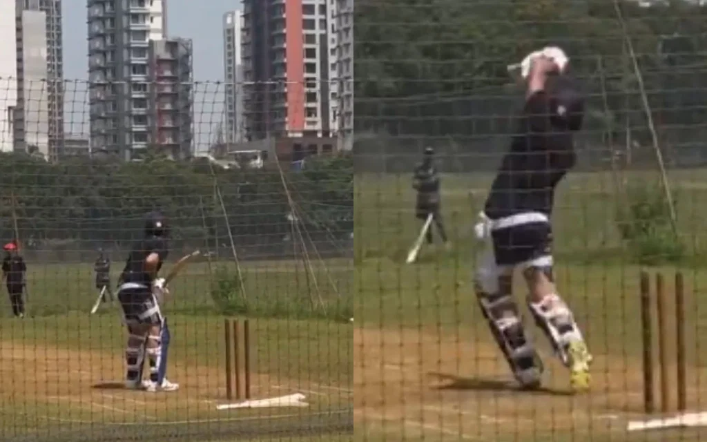 Rohit Sharma in incredible form in the nets [Source: @CricCrazyJohns/X.com]