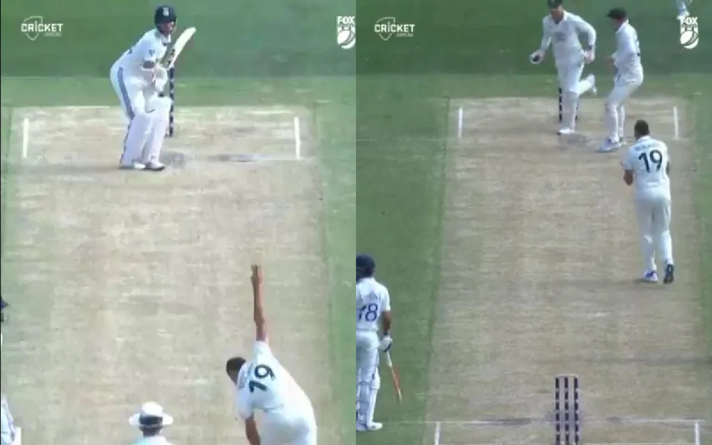 Jaiswal's unfortunate dismissal (Source: @cricketcomau/x.com)
