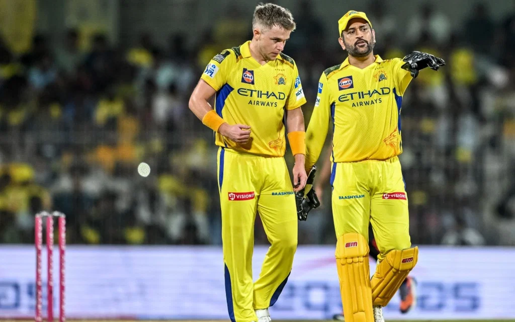 Sam Curran and MS Dhoni for CSK - (Source : AFP)