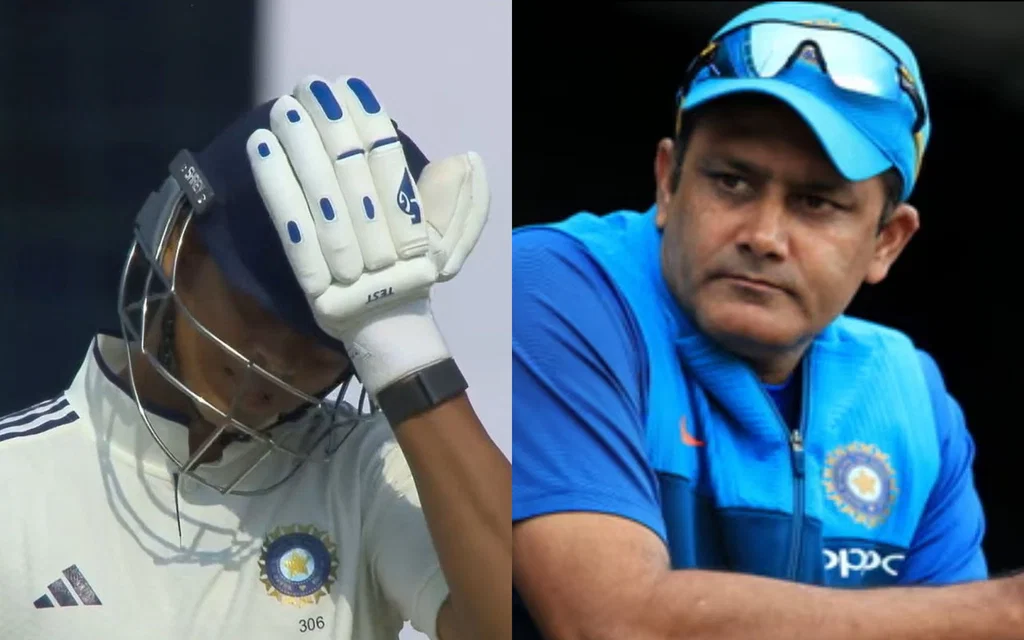 Yashasvi Jaiswal and Anil Kumble [Source: @Ctrlmemes_/X.com]