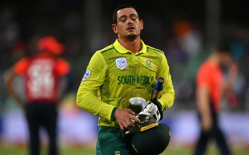 Quinton de Kock's disappointing arrival (Source: @FoxCricket/x.com)