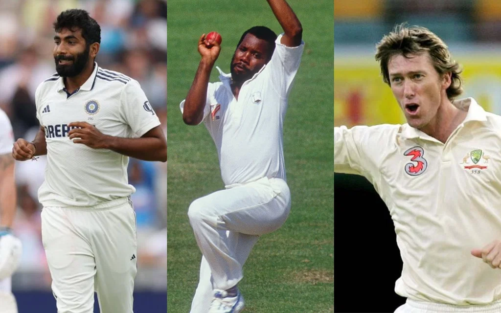 Bumrah vs McGrath vs Marshall [Source: @BishOnTheRockx, @SelflessCricket, @ImVicky18_/X.com]