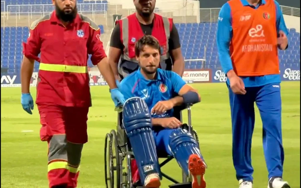 Rahmat Shah injured [Source: @ACBofficials/x.com]
