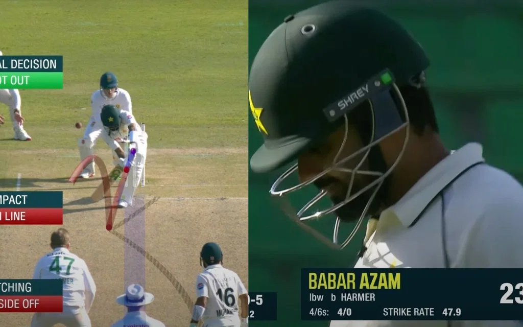 Babar Azam dismissed [Source: Screenshot/FanCode]
