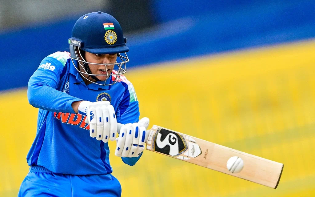 Smriti Mandhana in action [Source: AFP]