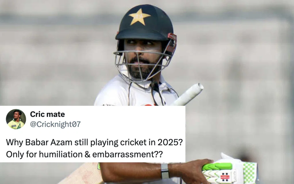 Babar Azam slammed by fans yet again [Source: @mufaddal_vohra, @Cricknight07/X.com]
