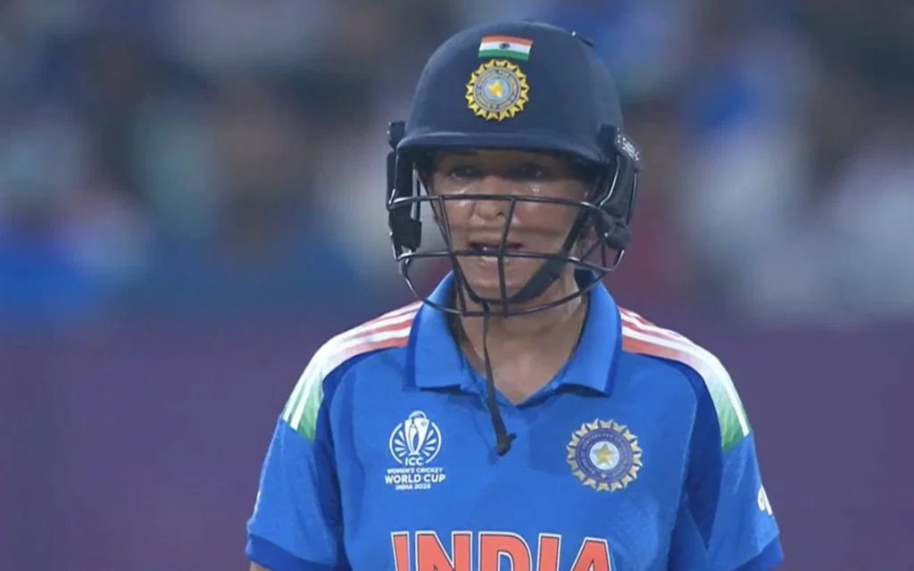 Harmanpreet Kaur slams Harleen deol - (Source: @ScreenGrab/X.com)